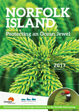 Protecting an Ocean Jewel NORFOLK ISLAND Protecting an Ocean Jewel