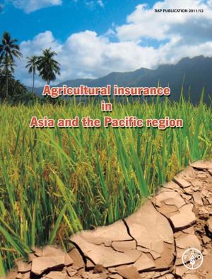 Agricultural Insurance in Asia and the Pacific Region