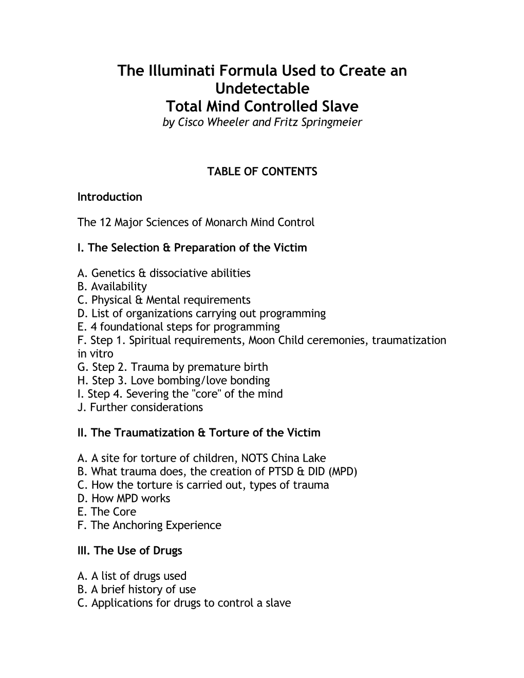 Illuminati Formula For Mindcontrol Docslib