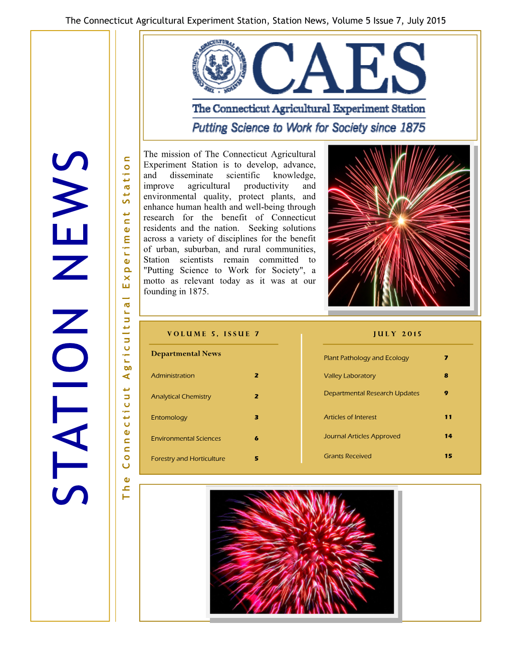 CAES Station News July 2015