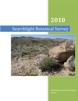 Searchlight Botanical Survey
