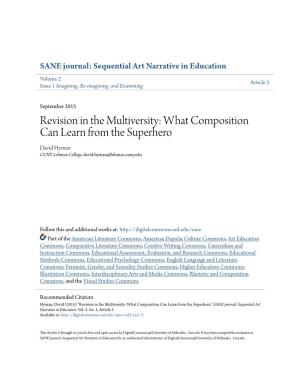 Revision in the Multiversity: What Composition Can Learn from the Superhero David Hyman CUNY Lehman College��# 5(#�'8, -�+$', -�"4-8�$#4