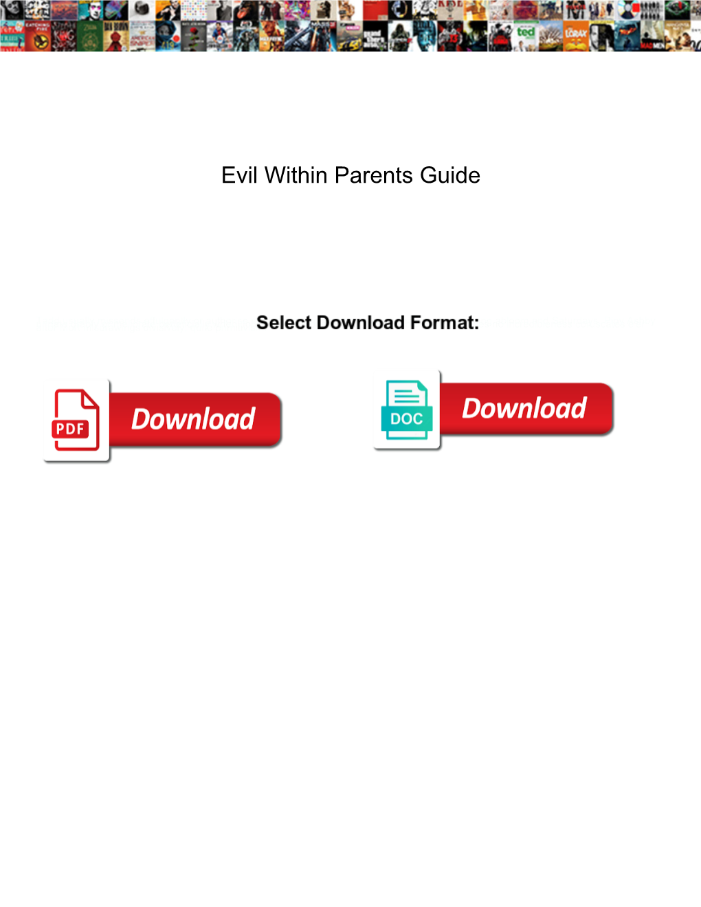 Evil Within Parents Guide