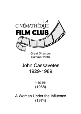 John Cassavetes 1929-1989