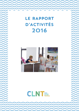 Rapport D'activités De CLNT En 2016