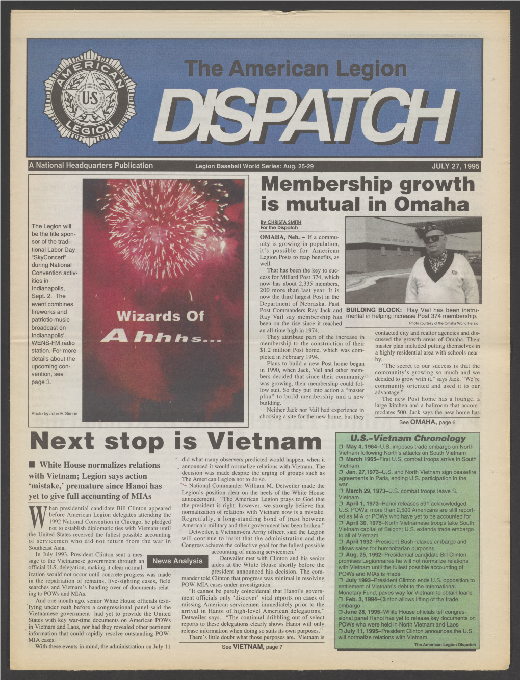 Next Stop Is Vietnam Vietnam Following North’S Attacks on South Vietnam Did What Many Observers Predicted Would Happen, When It □ March 1965-First U.S