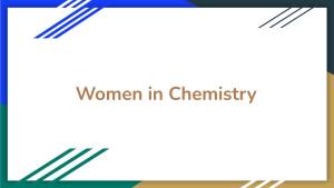 Women in Chemistry Rosalind Franklin-Amber H