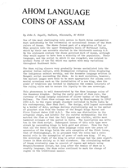 Ahomlangtjage Cons of Assam