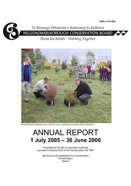 Nelson/Marlborough Conservation Board Annual Report 2005/2006