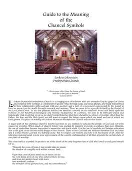 Guide to the Meaning of the Chancel Symbols