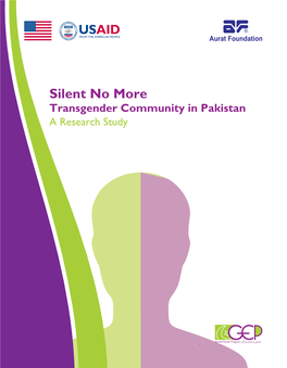 Silent No More Transgender Community in Pakistan a Research Study