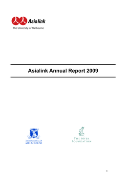 Asialink Annual Report 2009