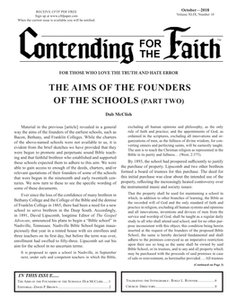 The Aims of the Founders of the Schools (Part Two)