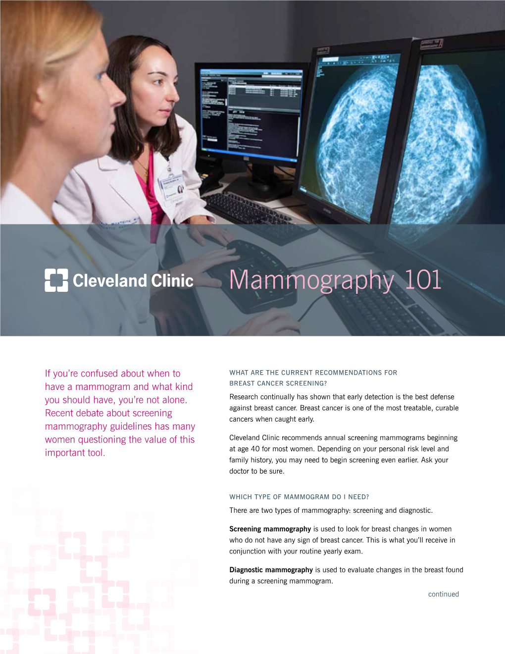 Mammography 101