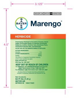 Marengo Package Label