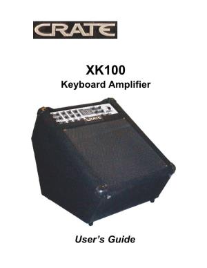 Keyboard Amplifier User's Guide