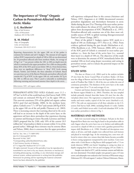 Organic Carbon in Permafrost-Affected Soils of Arctic