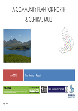 A Community Plan for North & Central Mull