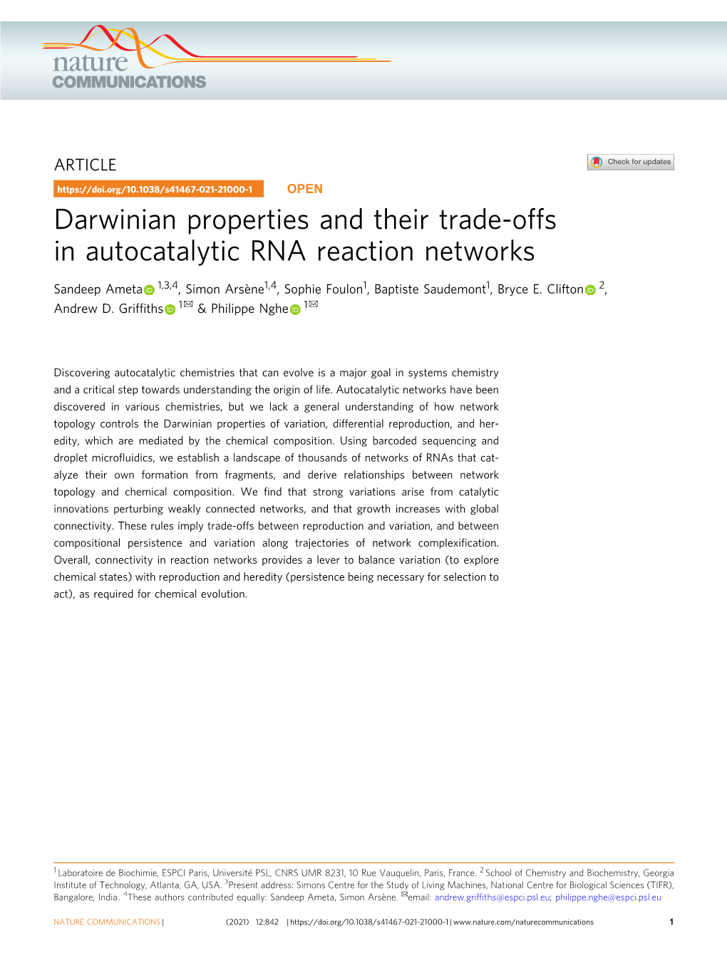 Darwinian Properties and Their Trade-Offs in Autocatalytic RNA Reaction Networks