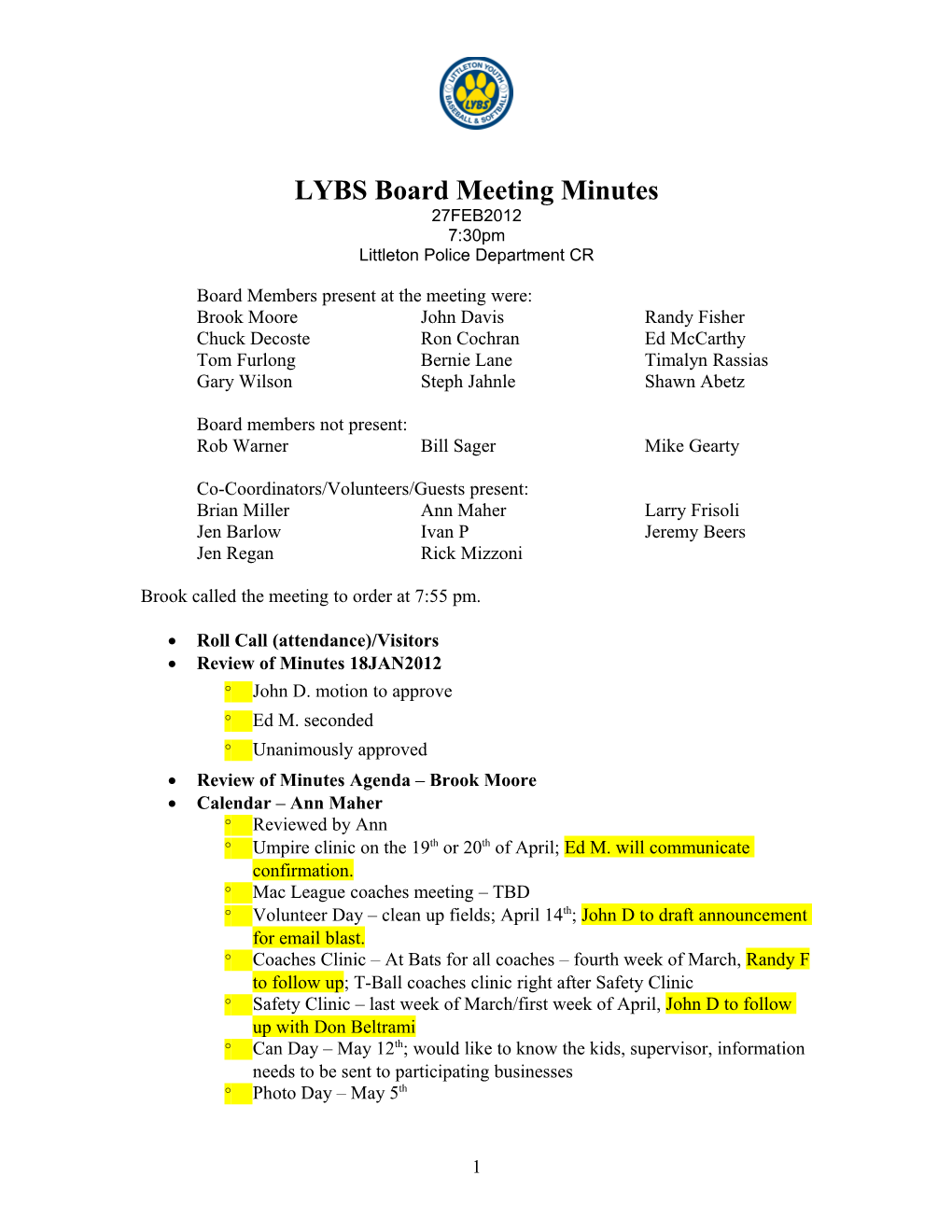 LYB Meeting Minutes s1