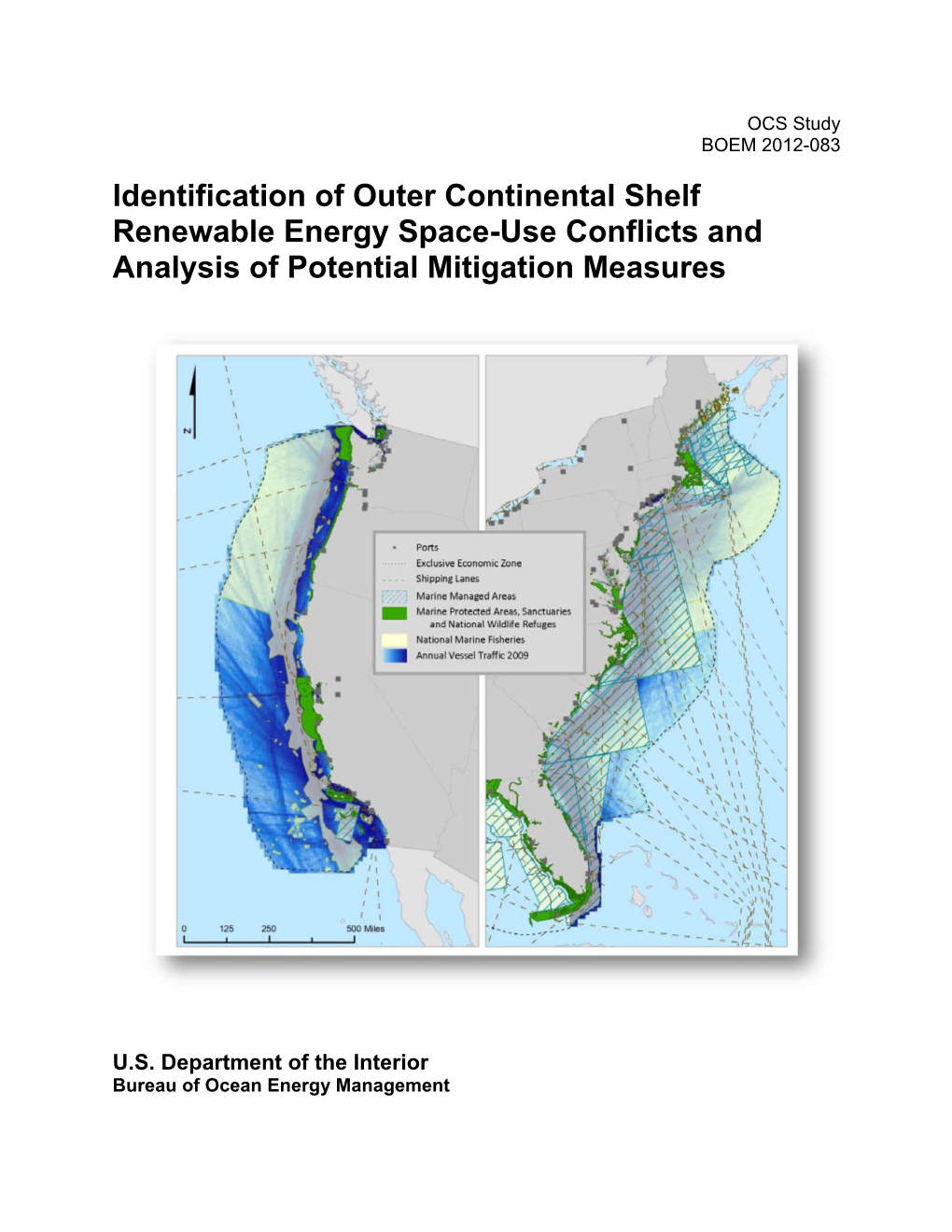 Identification of Outer Continental Shelf Renewable Energy Space-Use Conflicts and Analysis of Potential Mitigation Measures