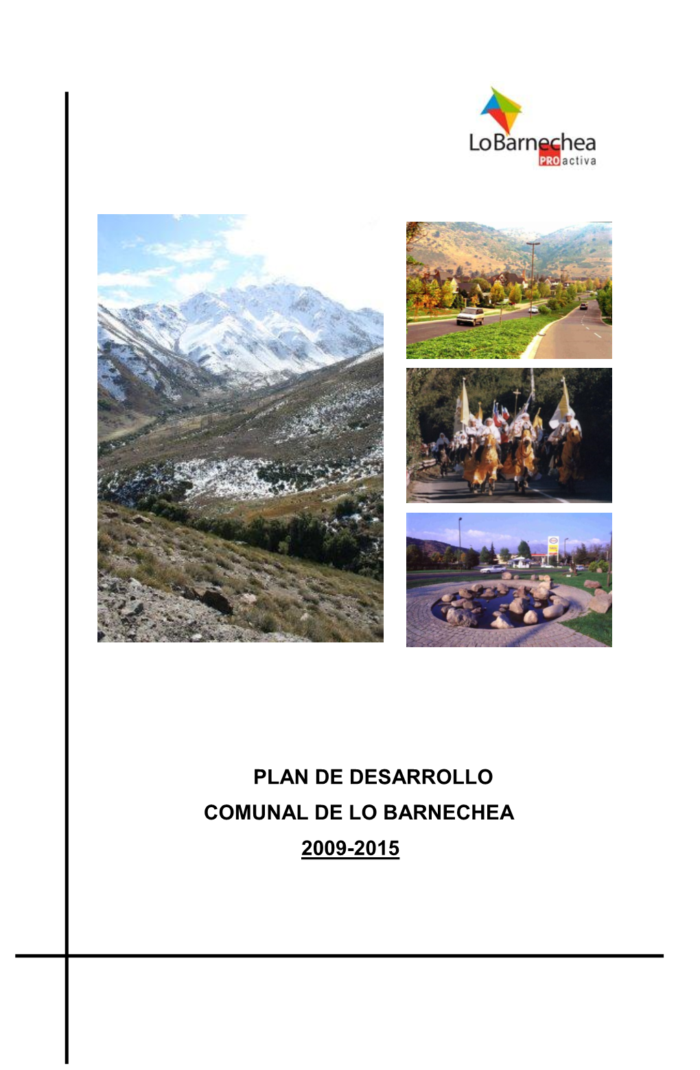 Plan De Desarrollo Comunal De Lo Barnechea 2009-2015