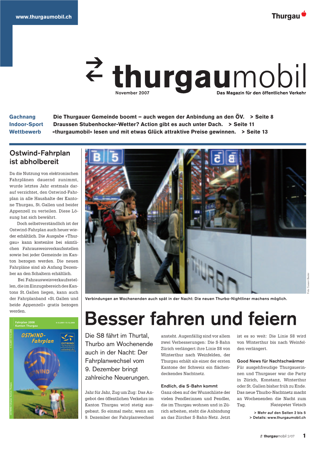 Die S-Bahn Zürich Fährt Neu Bis Ins Herz Des Thurgaus