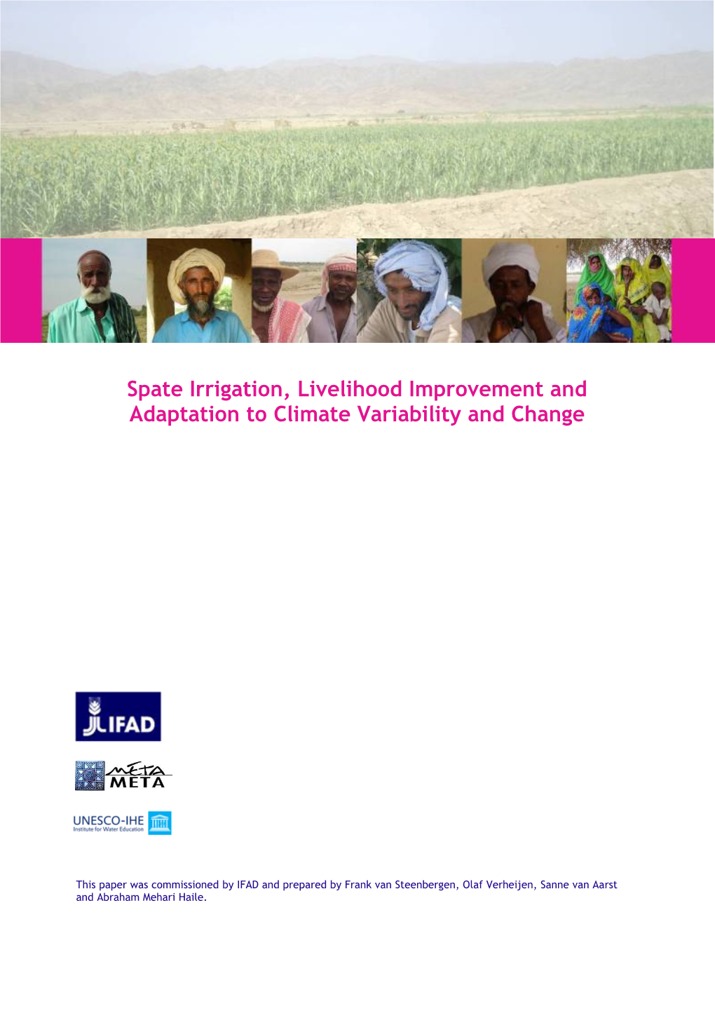 Spate Irrigation, Livelihood Improvement and Adaptation to Climate Variability and Change