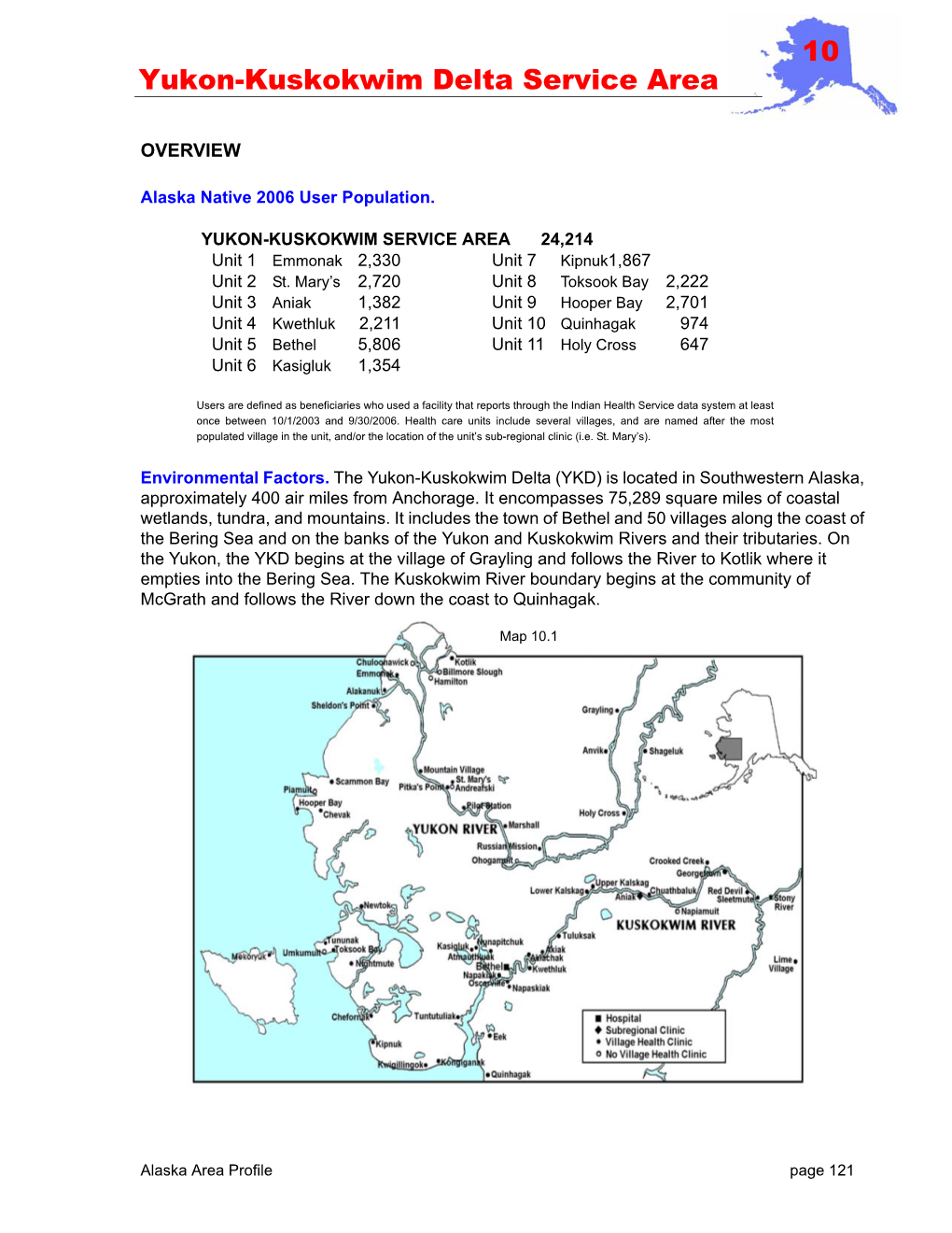 Yukon-Kuskokwim Delta Service Area