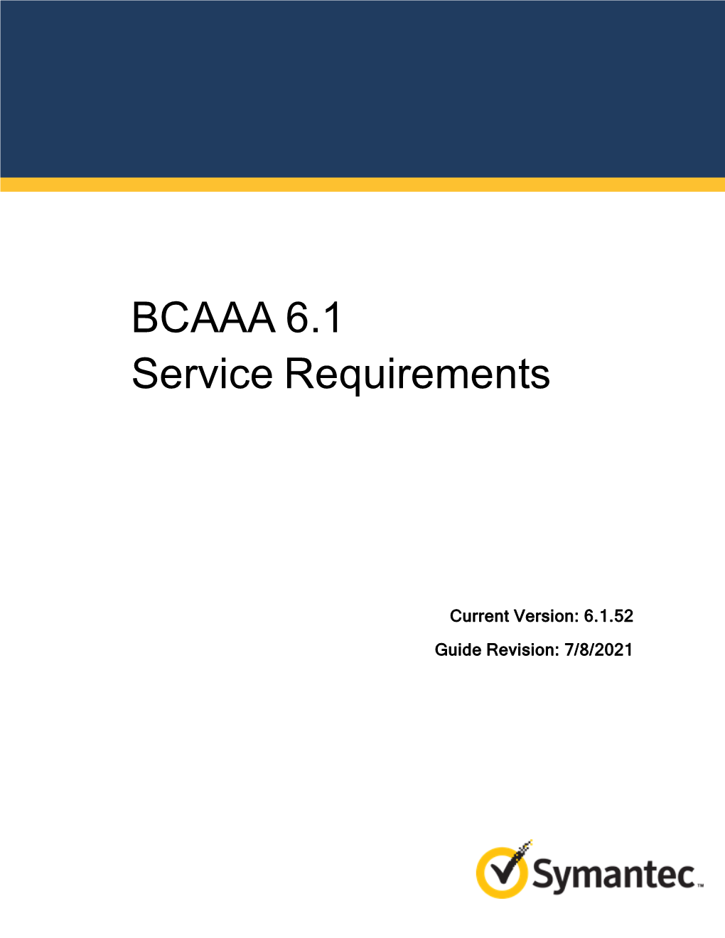 BCAAA 6.1 Service Requirements