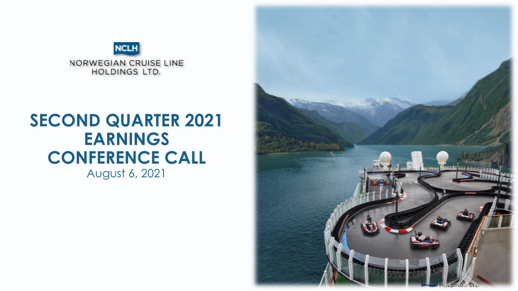 Second Quarter 2021 Earnings Conference Call