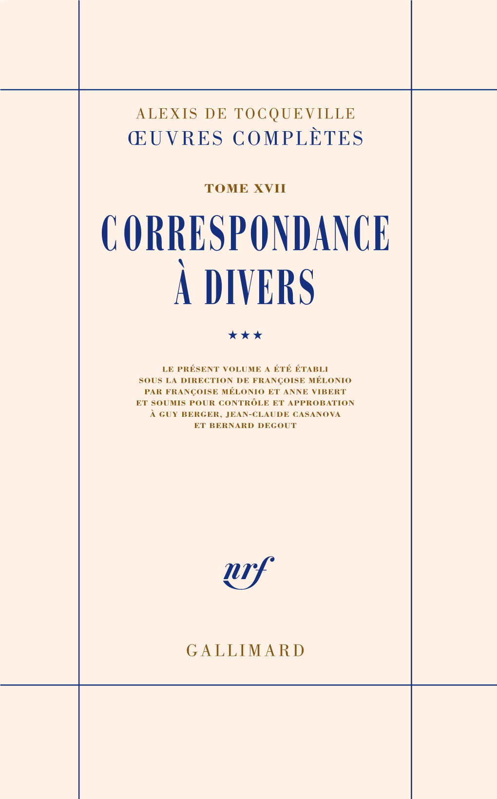 Correspondance À Divers ★★★