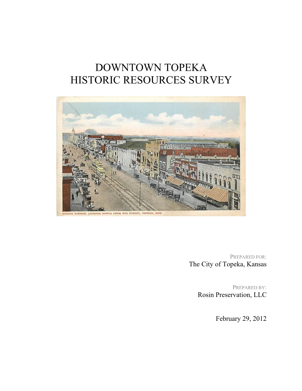 Downtown Topeka Historic Resources Survey