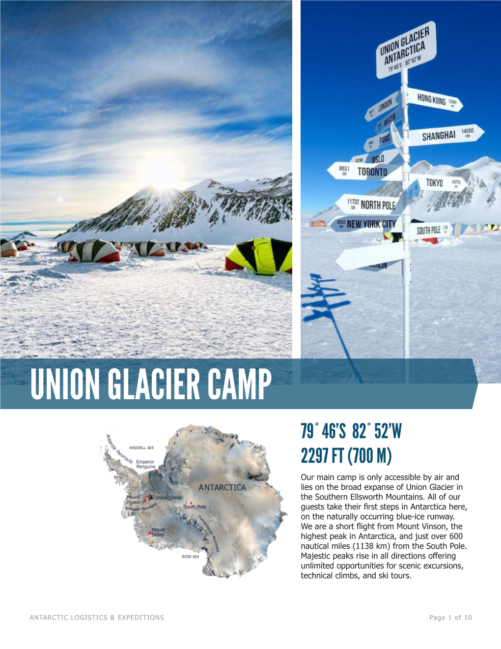 Union Glacier Camp