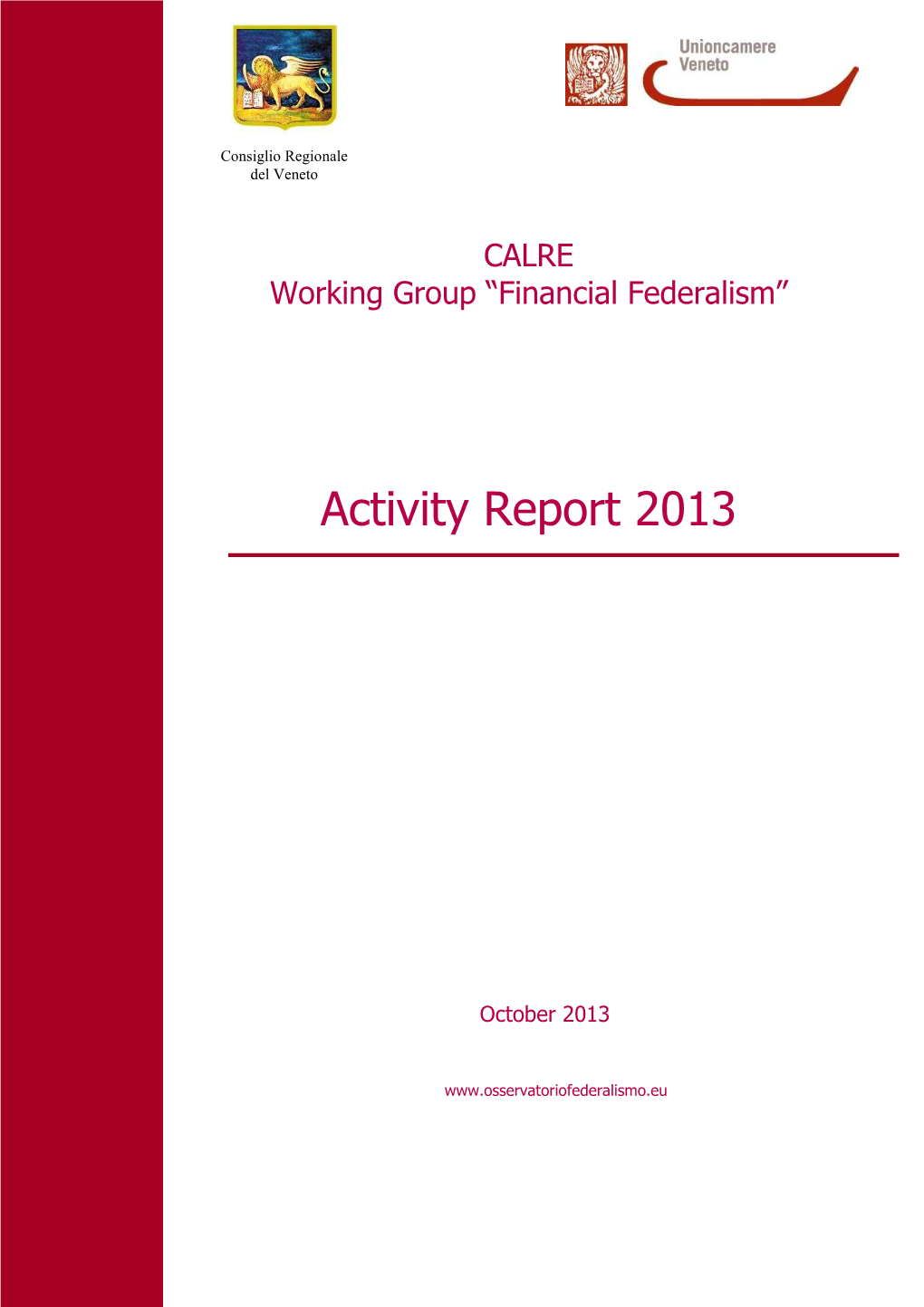 CALRE Veneto Report 2013 EN