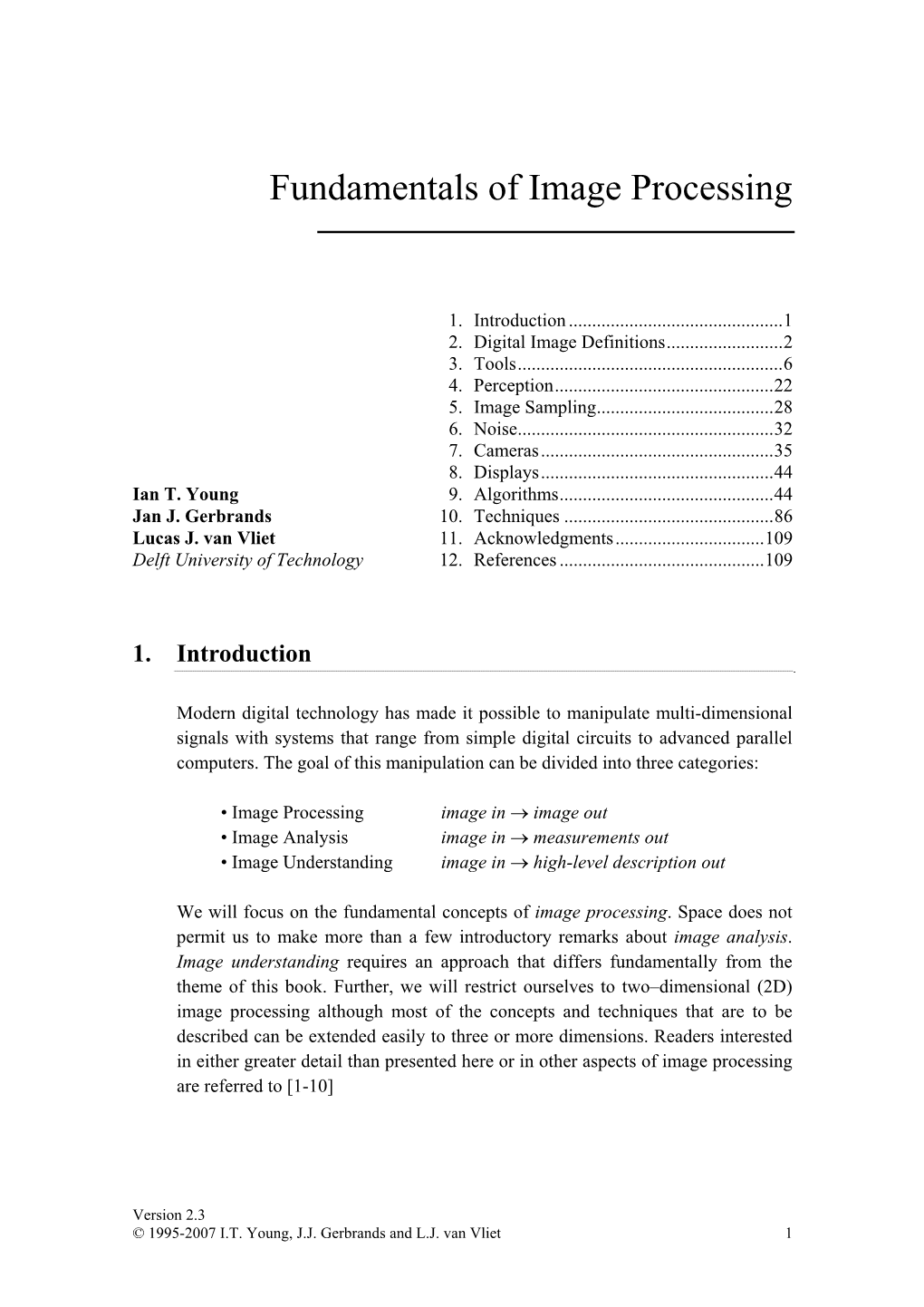 Fundamentals of Image Processing