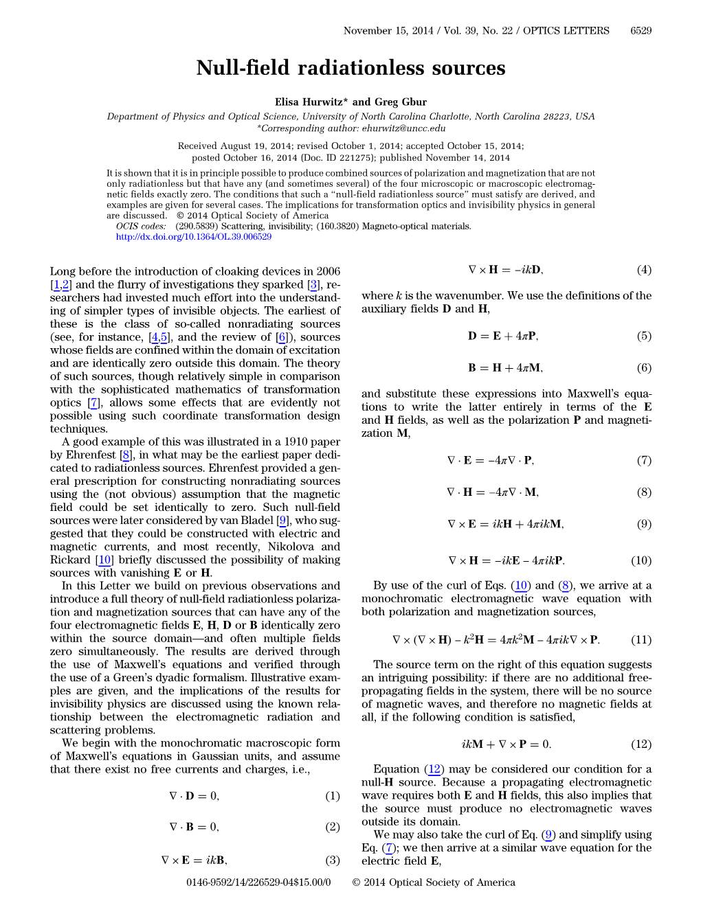 Null-Field Radiationless Sources