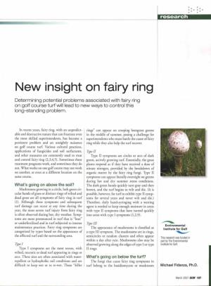 New Insight on Fairy Ring