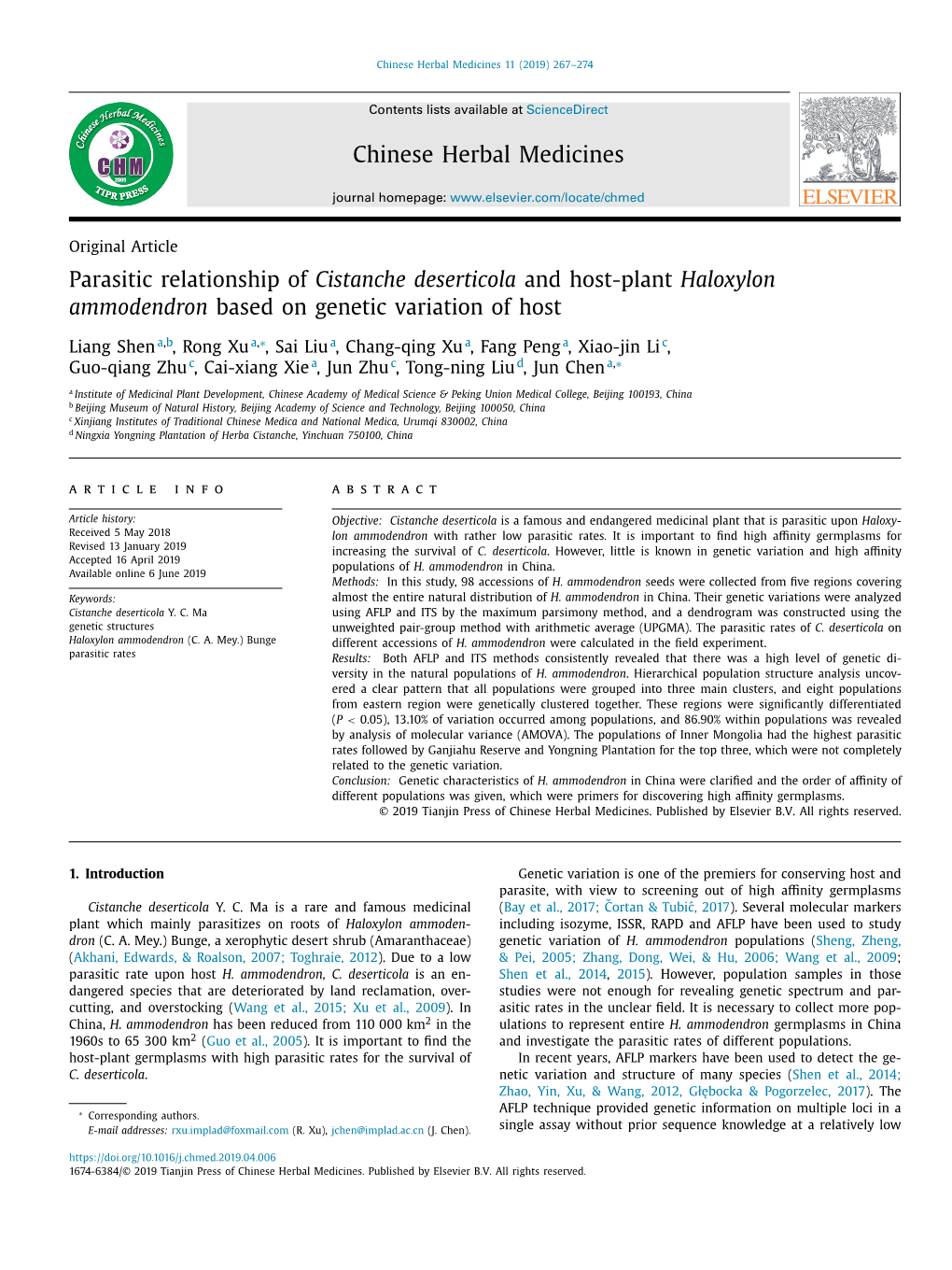 Parasitic-Relationship-Of-Cistanche-Deserticola-And-Host-Pl 2019 Chinese-Her.Pdf