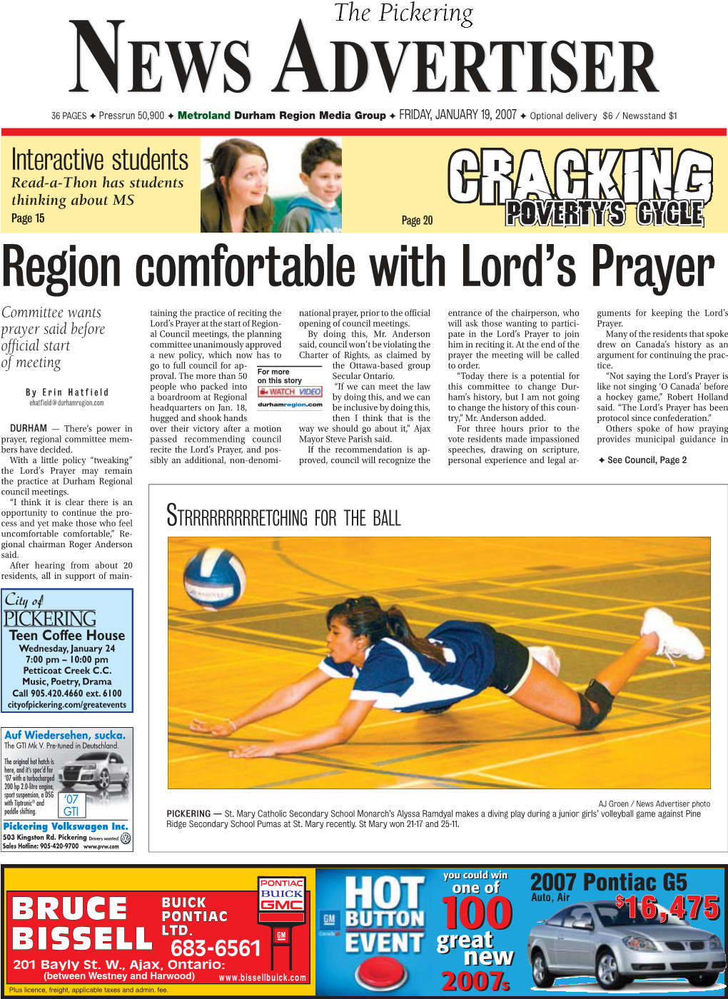 Region Comfortable with Lord's Prayer