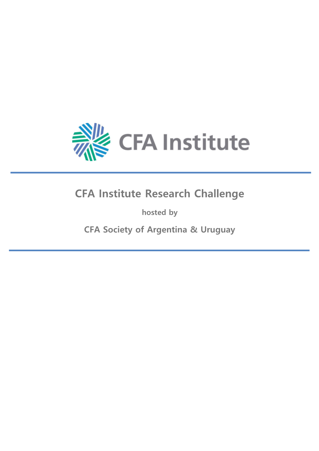 CFA Institute Research Challenge