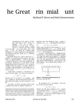 The Great Trinomial Hunt Richard P