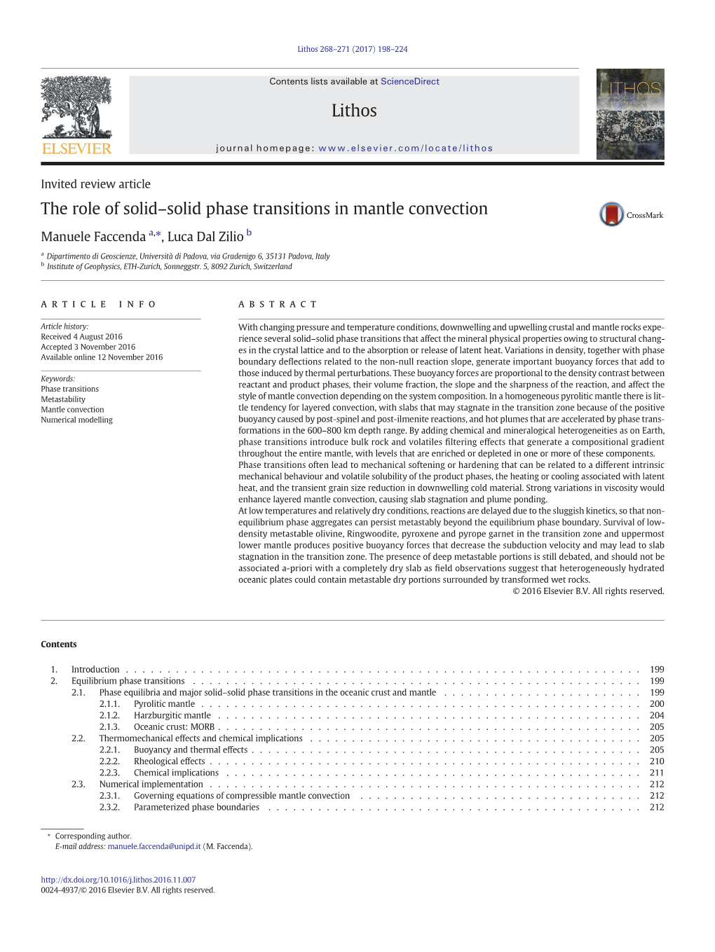 The Role of Solid-Solid Phase Transitions in Mantle Convection