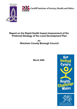 Report on the Rapid Health Impact Assessment of the Preferred Strategy of the Local Development Plan