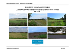 Chichester Local Plan Review 2035 Landscape Gap Assessment For