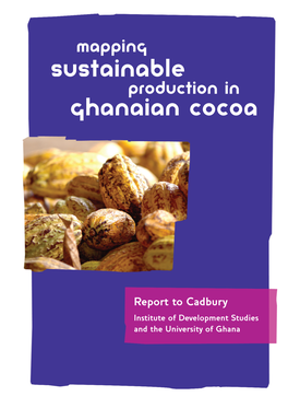 Sustainable Production in Ghanaian Cocoa
