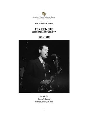 Tex Beneke 1946-1950