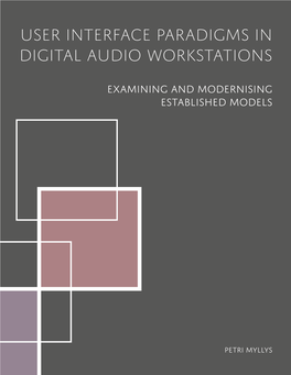 User Interface Paradigms in Digital Audio Workstations