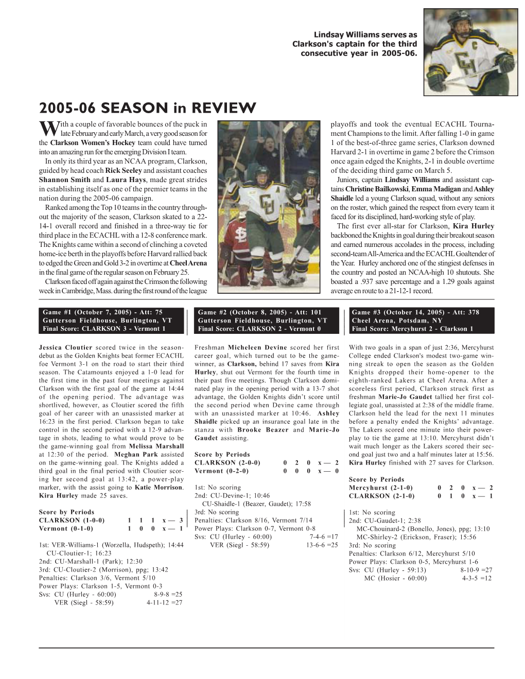 2005-06 SEASON in REVIEW