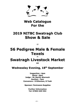 NITBC Swatragh Club Show & Sale
